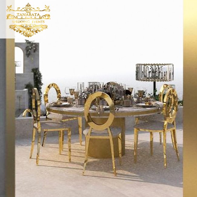 Wedding luxury french style furniture mdf white royal dining table