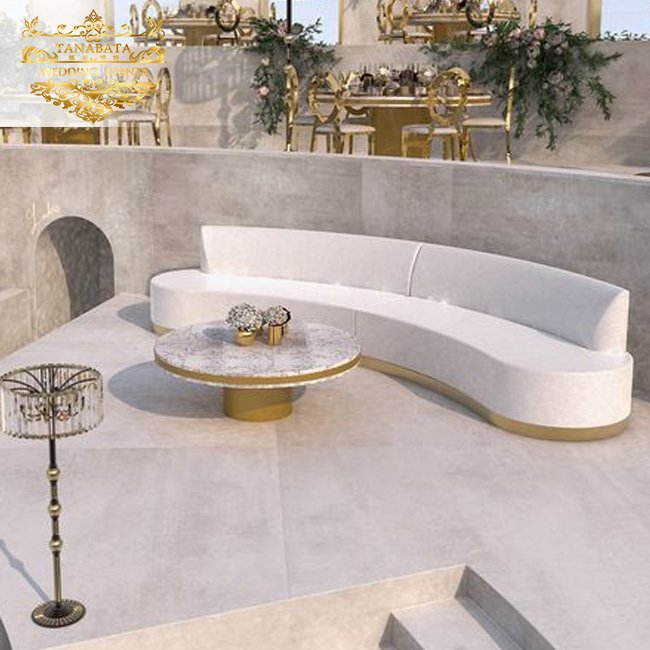 Wedding luxury french style furniture mdf white royal dining table