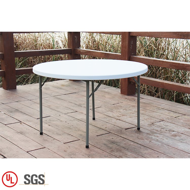 Good quality plastic folding table dining set 6 chairs modern preferential prices wedding party camping folding table