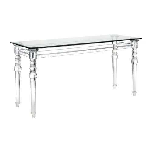 Designer Light Dining Table Luxury Simple Style Modern 6 Seater Wedding Rectangle Acrylic Home Furniture The Dining Room