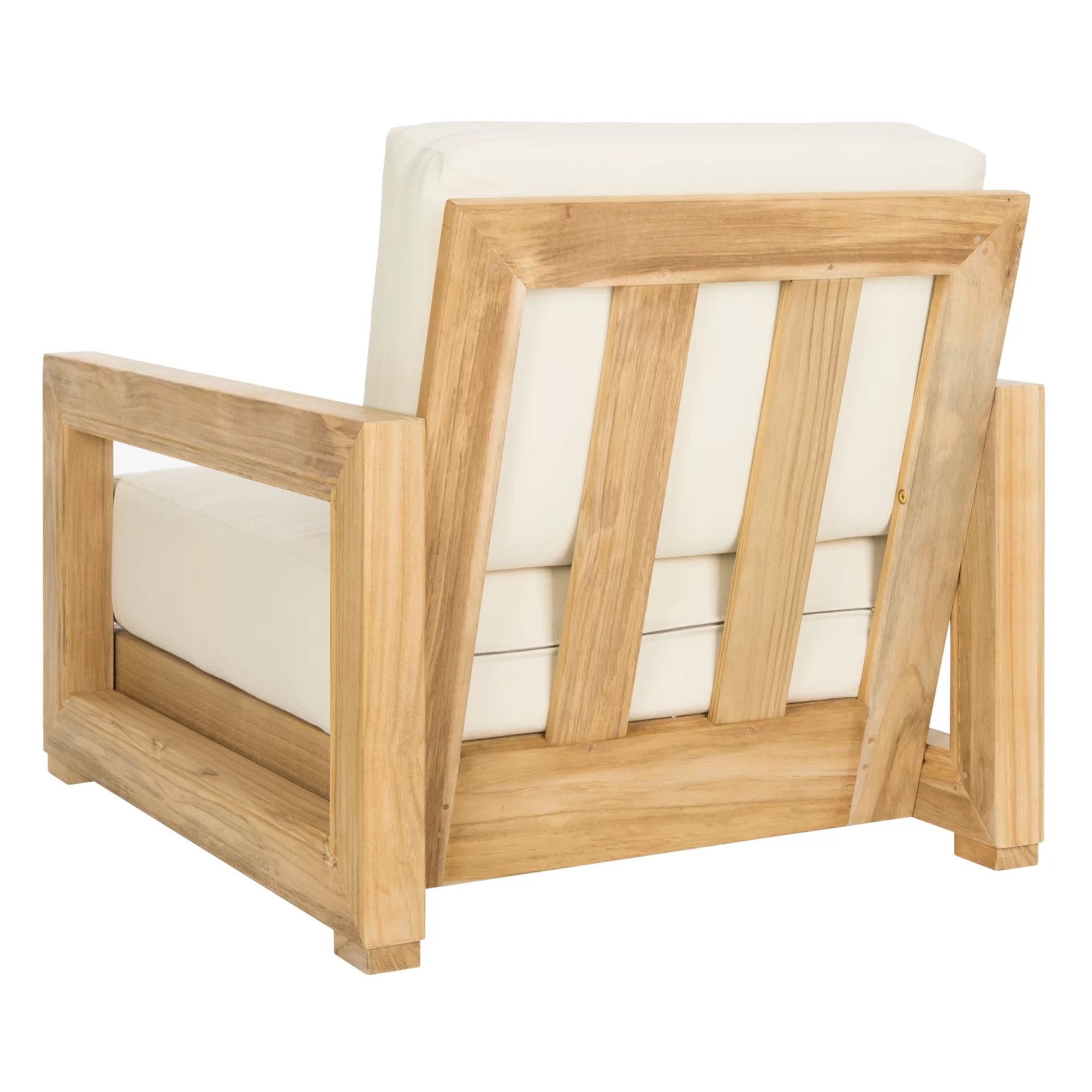 Modern Outdoor Dining Sofa Set Natural Teak with Beautifully Designed Cushions Patio Furniture for Hotels Homes - Xylo