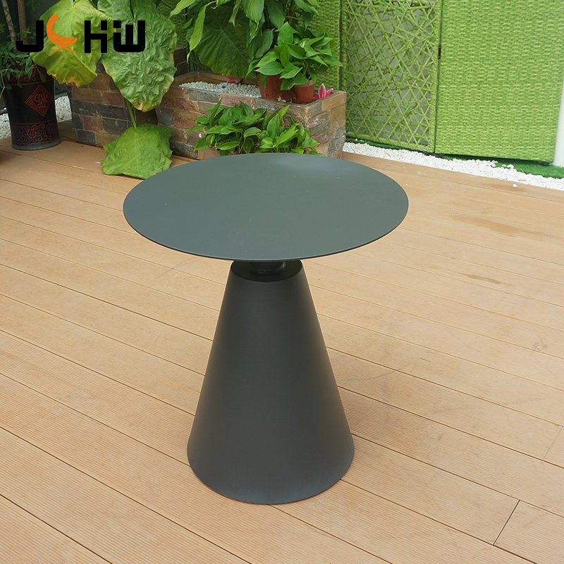 Factory wholesale outdoor garden furniture cafe patio 2-4 people aluminum round dining table