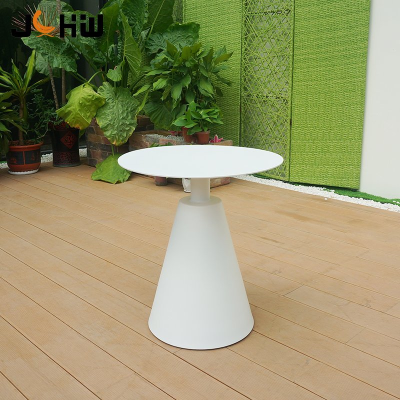 Factory wholesale outdoor garden furniture cafe patio 2-4 people aluminum round dining table