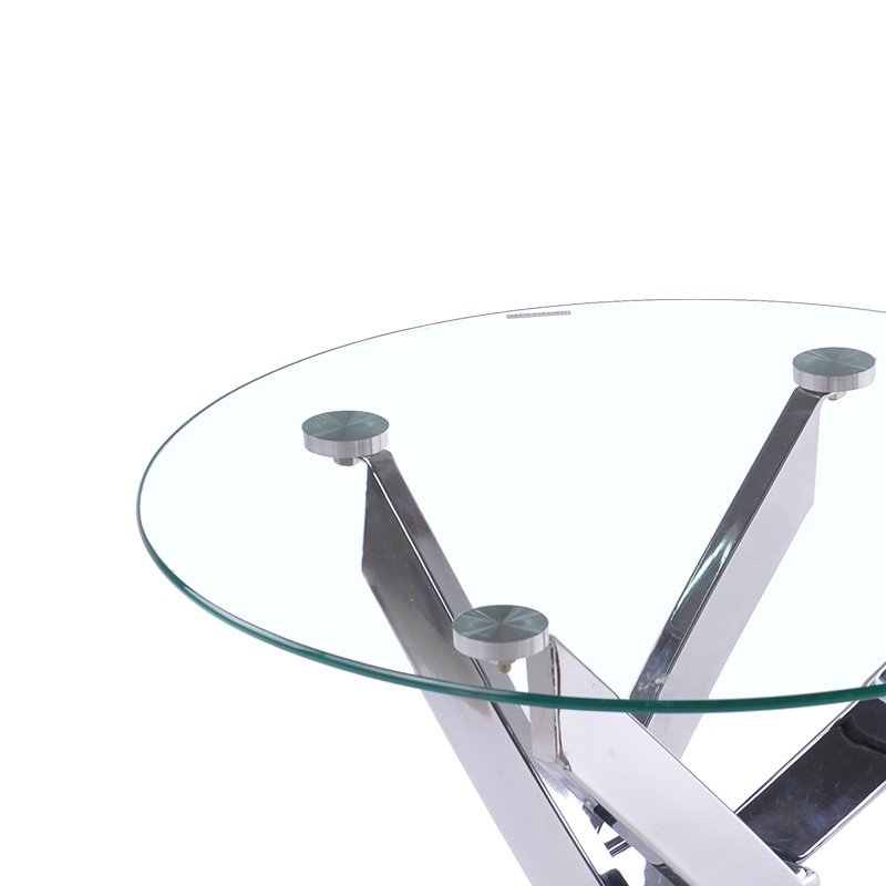 Wholesale High quality modern round glass dinning American dining set one table 4 chairs