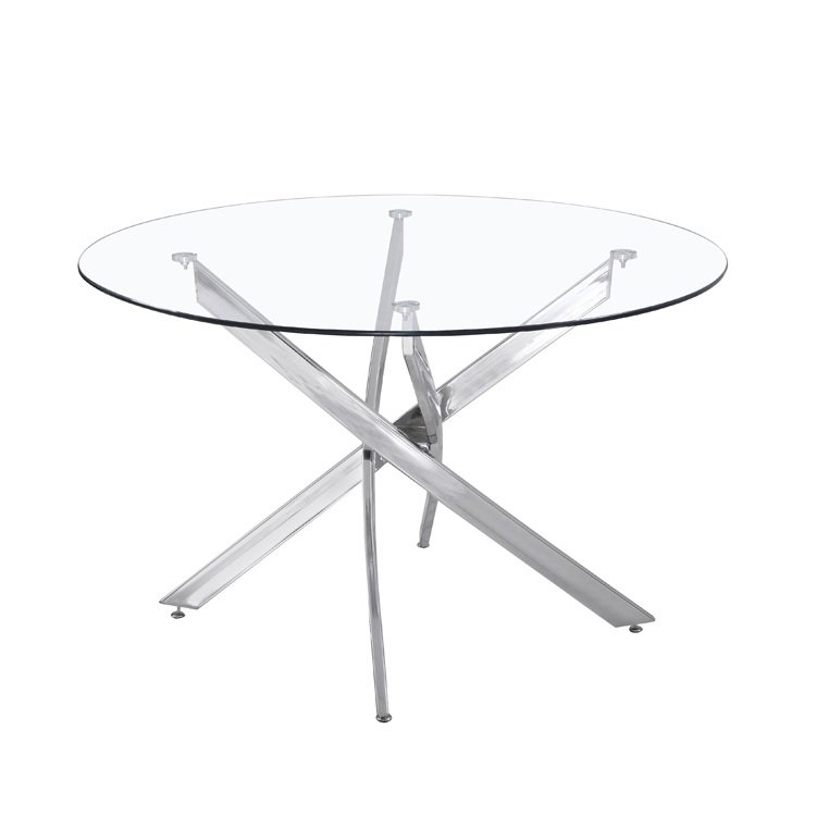 Wholesale High quality modern round glass dinning American dining set one table 4 chairs