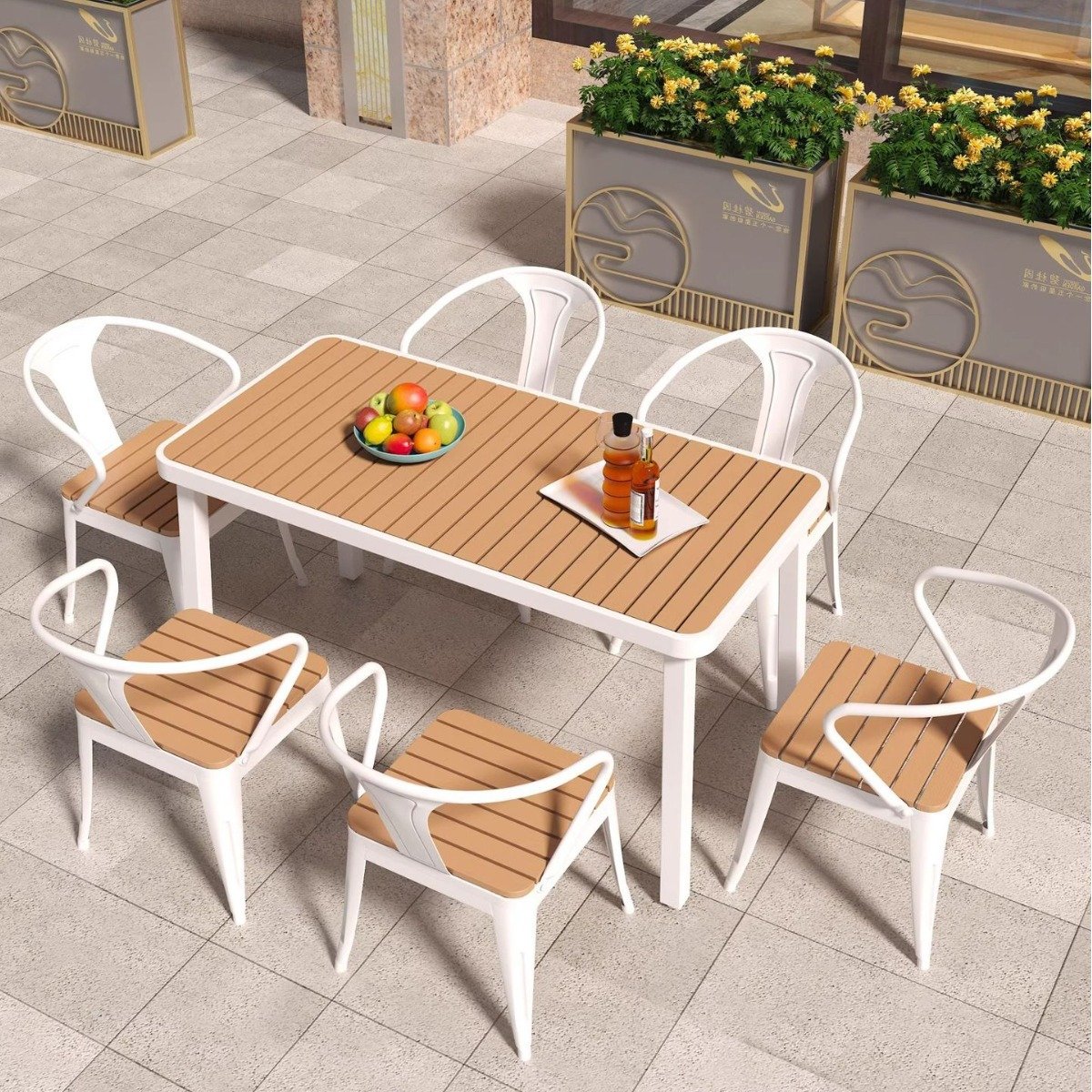 Outdoor restaurant tables and chairs set cafe outdoor furniture patio tables and chairs outside leisure dining tables and chairs