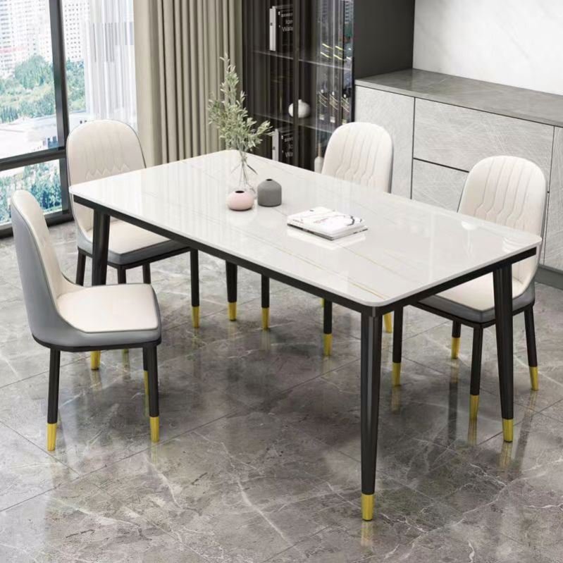 Light Luxury Home Furniture Dining Room Dining Table Marble Modern