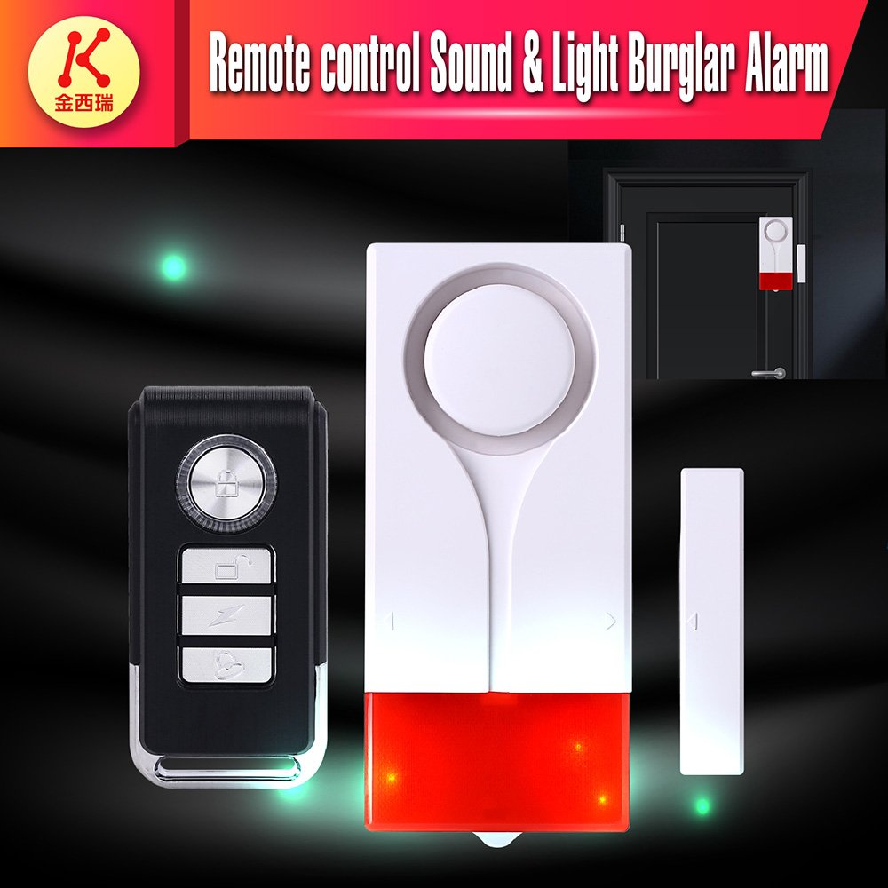 Factory Wholesale Wireless Sound And Light Burglar Alarm For Home Security Intruder Alarm System door and window alarm
