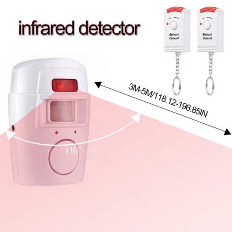 Wireless Home Security System with 105DB Siren PIR Alert Infrared Sensor Anti-Theft Motion Detector Alarm ABS Remote Controller