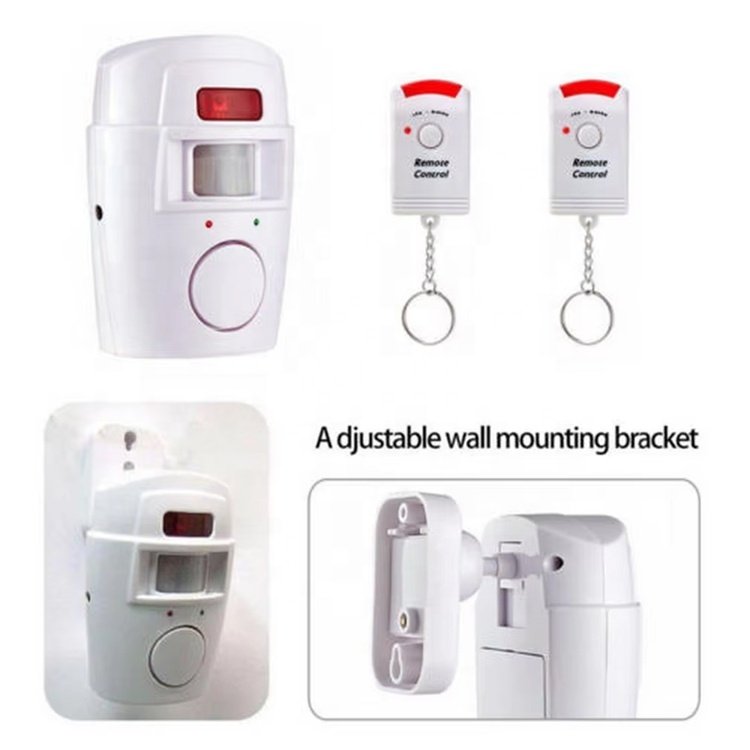 Wireless Home Security System with 105DB Siren PIR Alert Infrared Sensor Anti-Theft Motion Detector Alarm ABS Remote Controller