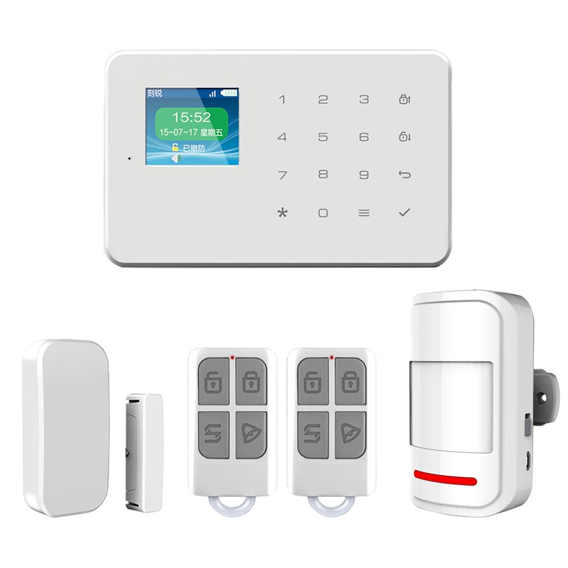 Kerui High Quality Touch Keypad Alarm Panel Tuya APP Arm Disarm Window or Door WiFi GSM Alarm System For Home Security