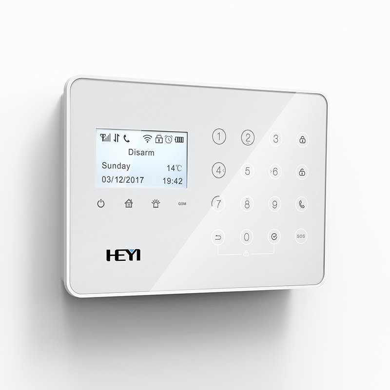 New Home Long-range Wireless wifi GSM Burglar Alarm Wired security alarm system with APP control anti hacker SIA CID compatible