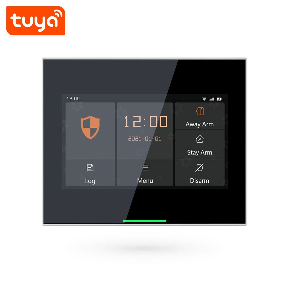 Hot Seller 4.3 Inch Touch Screen Home Alarm Security Multi-Language Tuya Smart WiFi GSM Battery Powered Smart Alarm System