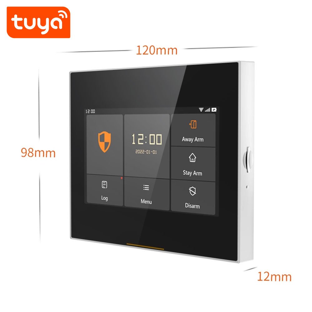 Hot Seller 4.3 Inch Touch Screen Home Alarm Security Multi-Language Tuya Smart WiFi GSM Battery Powered Smart Alarm System