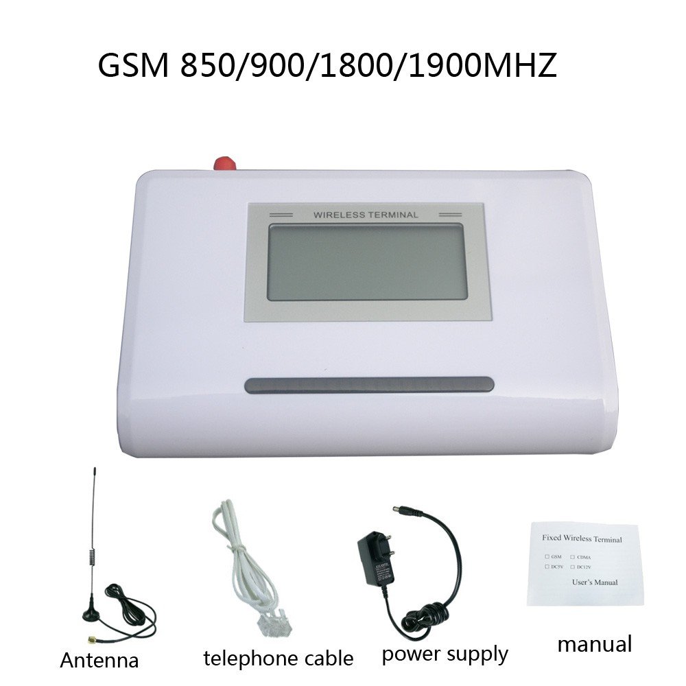 GSM 850/900/1800/1900MHZ Fixed wireless terminal with LCD display