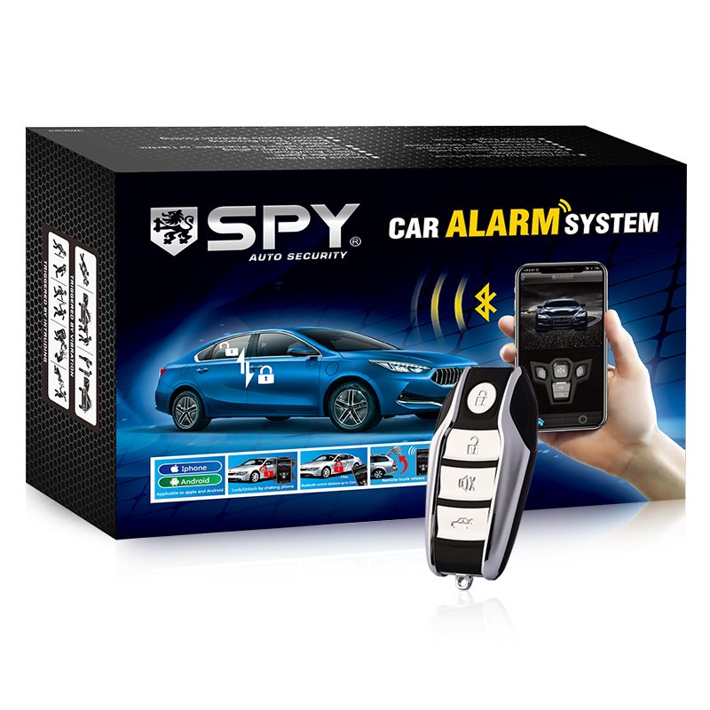 Universal 12V Spy Car Security Alarm System with PKE Keyless Entry Push Start Function Compatible with Audi Peugeot Camry Polo