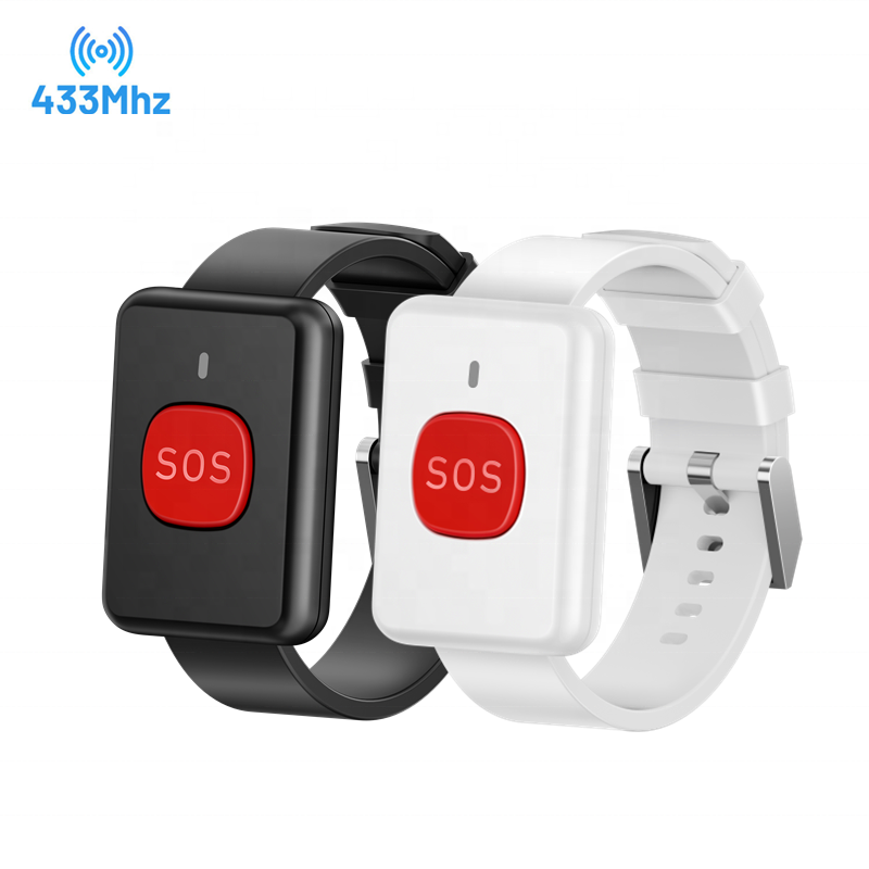 Personal Bracelet SOS Wireless Alarm System 433MHz Wristband Emergency Panic Button for Patient Elderly