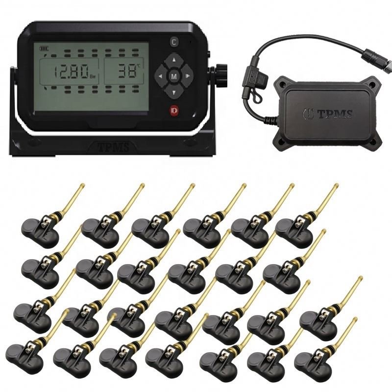 Westbay 6 8 10 12 14 16 18 22 24 26 WheelTire TPMS Alarm System Digital Sensor for Trucks External Bundled Valve type