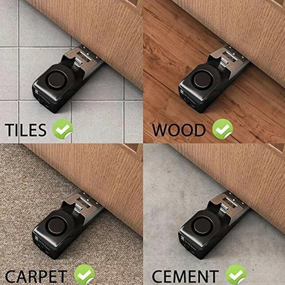 Portable Door Stop Alarm Anti-theft Wireless Security System Door Stopper Block Alarm For Home Hotel Dormitory Safety