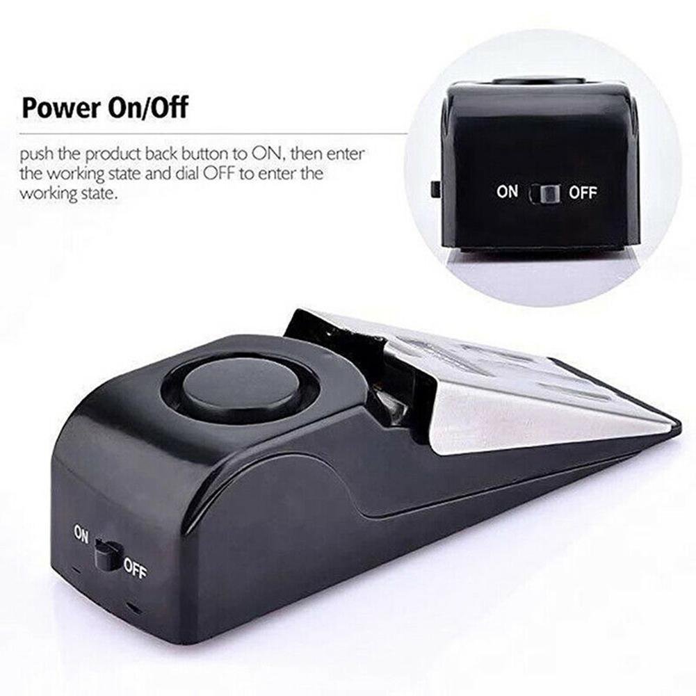 Portable Door Stop Alarm Anti-theft Wireless Security System Door Stopper Block Alarm For Home Hotel Dormitory Safety