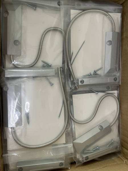 Heavy Duty Wired Rolling Door Contact 0~100V/0.5Amp Magnetic Alarm Sensor Garage Door Magnetic Switch for N.C. Applications