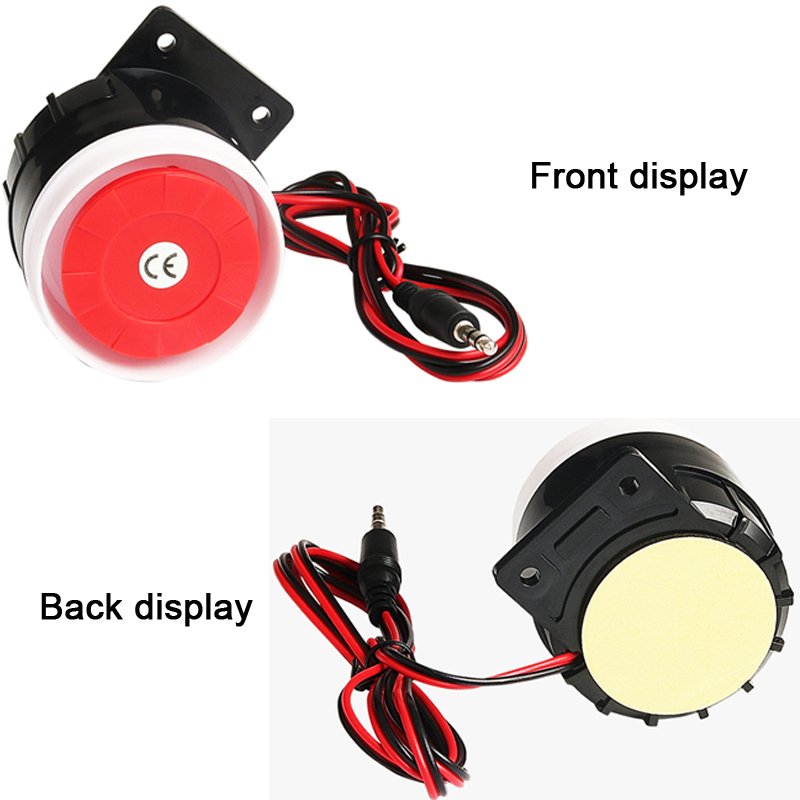 Kerui wire audible and visual alarm 120dB High decibel home security alarm