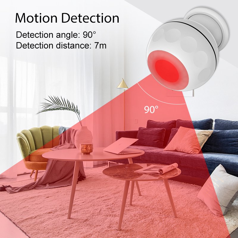 z-wave motion sensor used for smart home alarm system