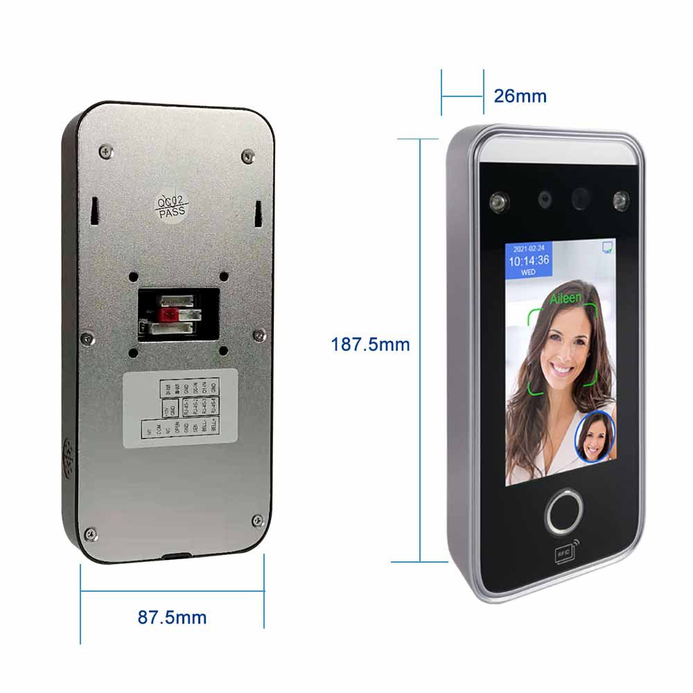 TIMMY 4.3 inch free SDK Wifi TCP/IP rfid access control face recognition biometric access control system