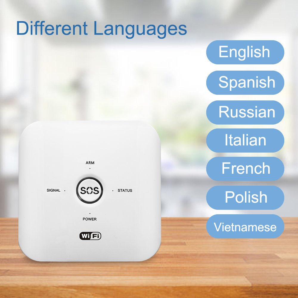 2024 Hot Selling Mini Smart Home Security Alarm System Tuya Wifi +GSM Alarm with SOS button Compatible with Google Home