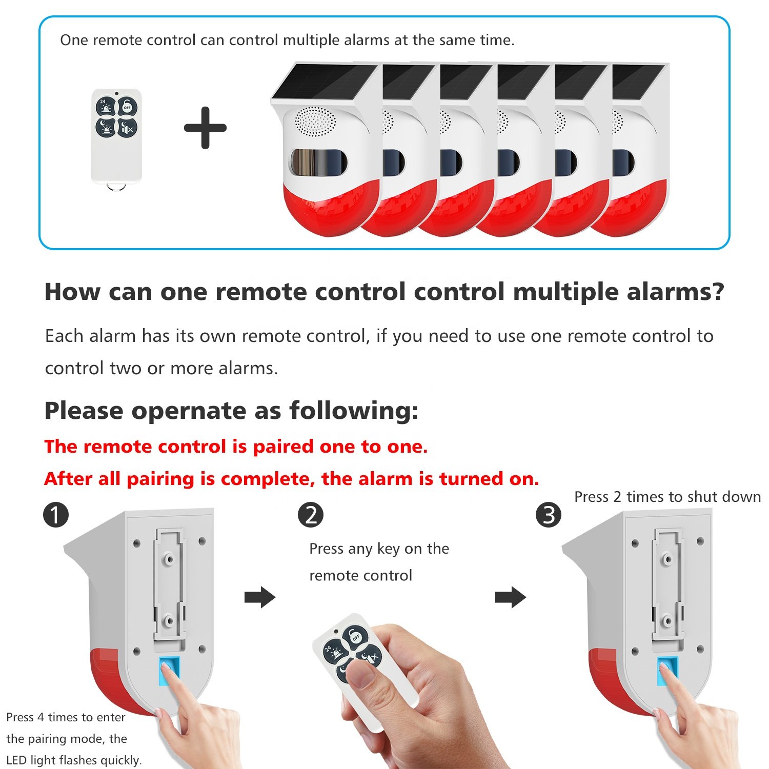 Newest Hot sale burglar alarm home outdoor solar infrared wireless waterproof detector for home GSM security alarm system