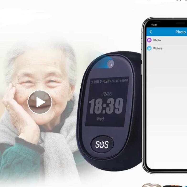 Australian Elderly Patient Outdoor Tracking Tiny 4G GPS Tracking Bracelet with Lanyard and Keychain elderly pager