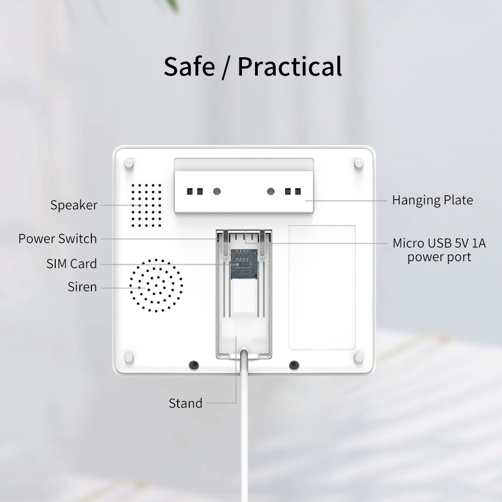 Sistema Allarme Casa Wifi Burglar Alarm System with 4G and Wi-Fi OEM Easy DIY Install Smart Wireless Security Alarm Kit