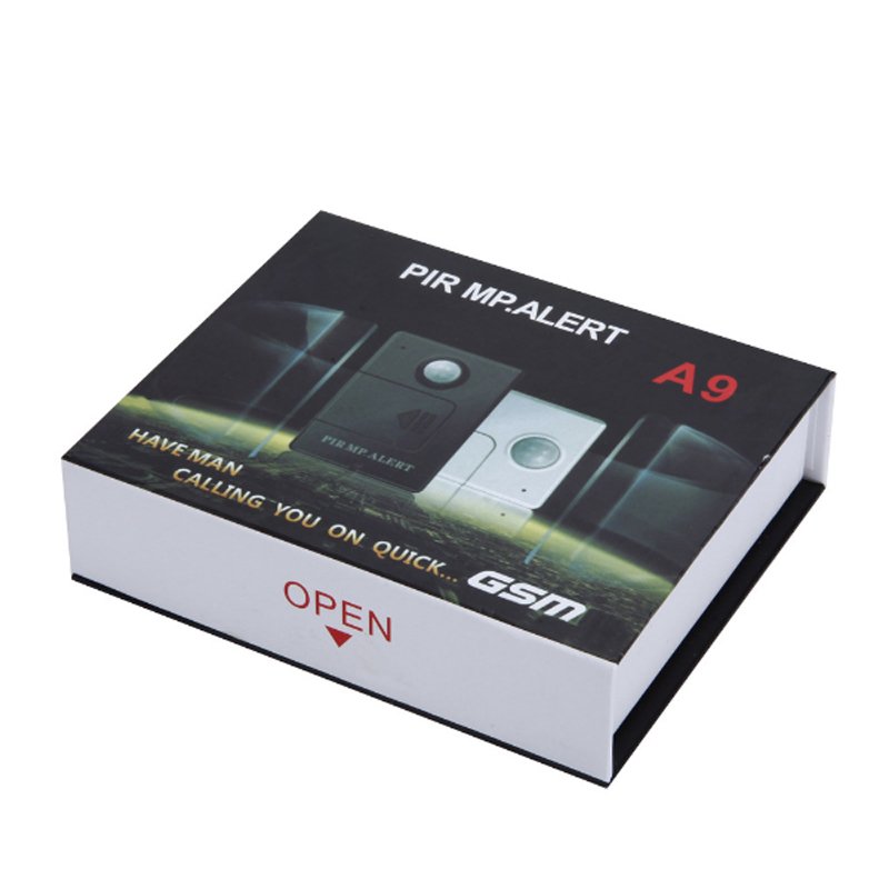 Mini Wireless PIR Infrared Sensor Motion Detector GSM Alarm System Anti-theft black A9