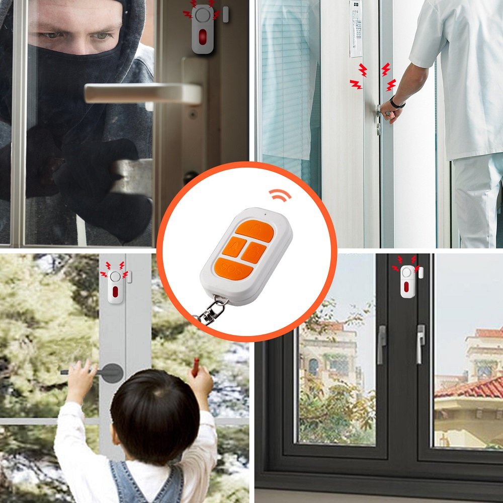 New Remote Control Entry Alarm Wireless Home Burglar Security System Door and Window Magnetic Sensor Door Alarms for Kids Safety