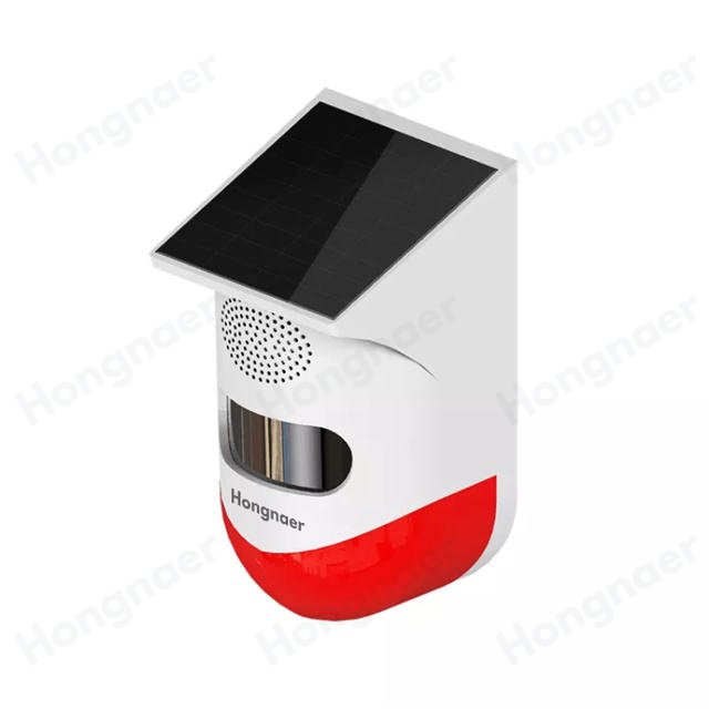 Tuya WiFi PIR Infrared Detector Waterproof Home Alarm Security WiFi PIR Siren Motion Sensor Outdoor Solar Infrared WiFi Detector