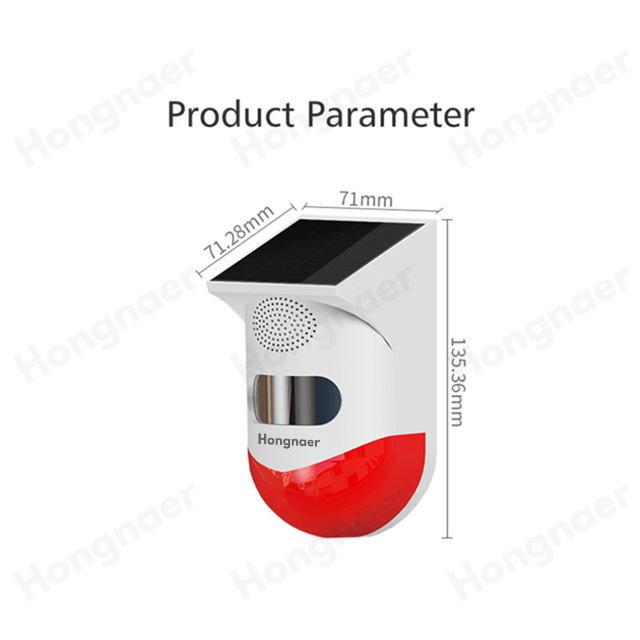 Tuya WiFi PIR Infrared Detector Waterproof Home Alarm Security WiFi PIR Siren Motion Sensor Outdoor Solar Infrared WiFi Detector
