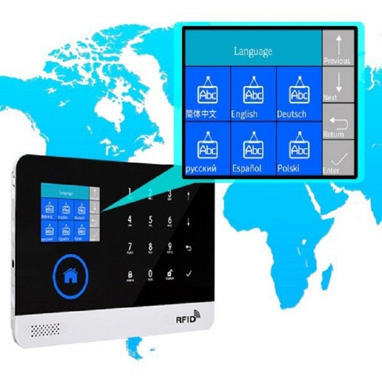 GSM WiFi Alarm System Tuya SmartLife APP Control for Home Security Alarm PIR Sensor Support Alexa & Google Assistant