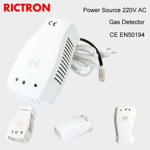 Home Safety Alarm System Combustible Gas Leak Sensor Alarm Detector Methane Propane Gas Detector Connect with Gas Solenoid Valve