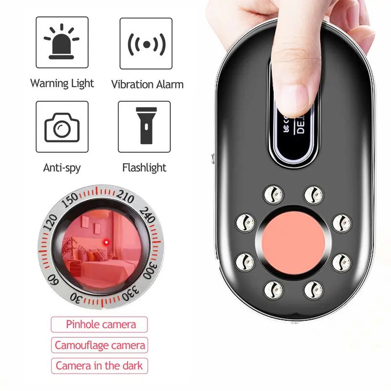 K98 mini Detector Portable Wireless Vibration Alarm Small Camera Detector Bug Signal Detector Finder