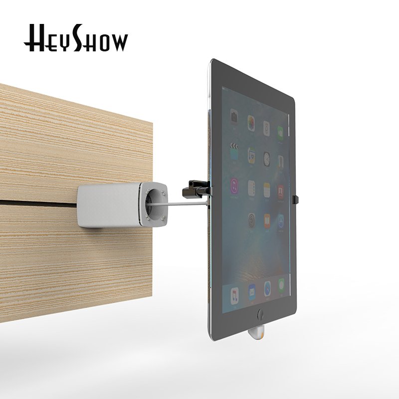 Wall Mounted Mobile Phone Security Display Stand Tablet Alarm Holder With Clamp And Charging Cable For All Brand