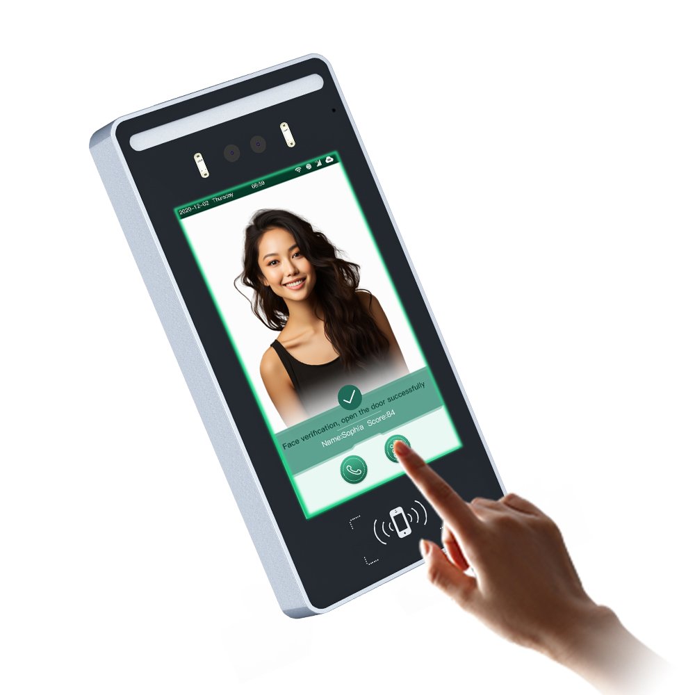 Thinmoo Biometric AI Face Recognition Fingerprint Time Attendance Access Control Machine With Cloud Based Software Wifi