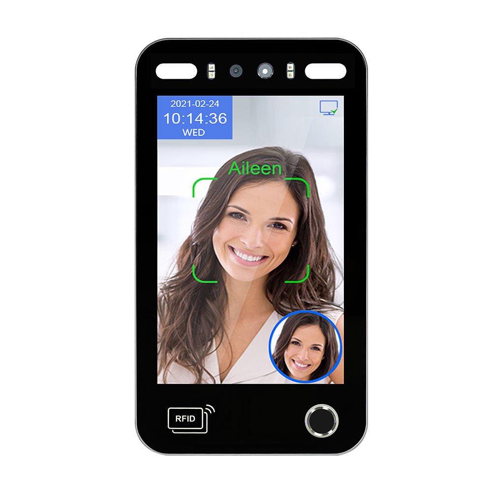 8 Inch Display Wifi Biometric Fingerprint Machine AI Face Recognition Access Control System For GYM