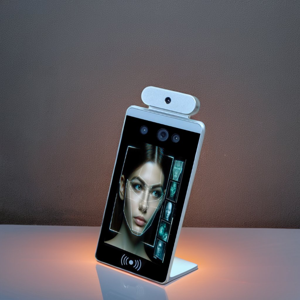 AI-powered Touch Screen Interactive Biometric Face Recognition Terminal With Face Anti-Spoofing Technology For Access Control