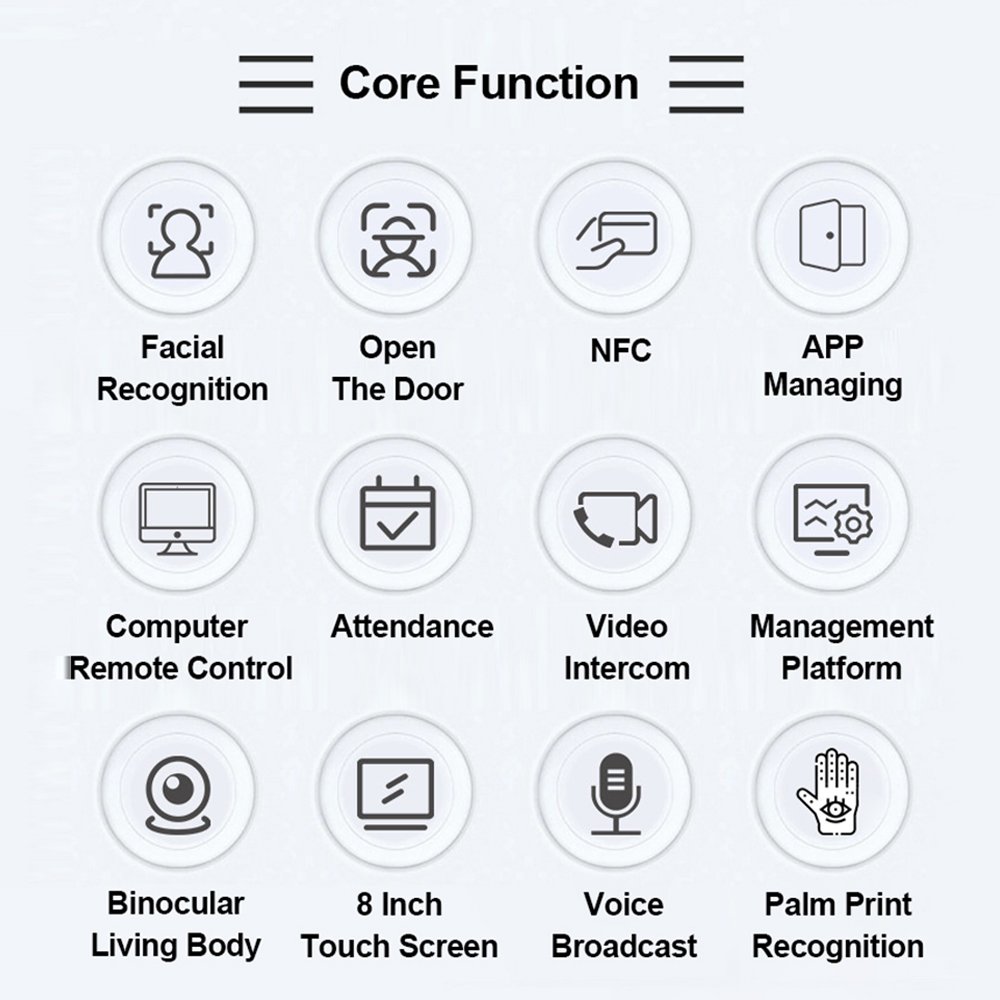 8 Inch Facial Palm Vein Fingerprint Recognition Free Sdk Finger Print Scanner Fingerprint Reader Biometric Fingerprint Scanner