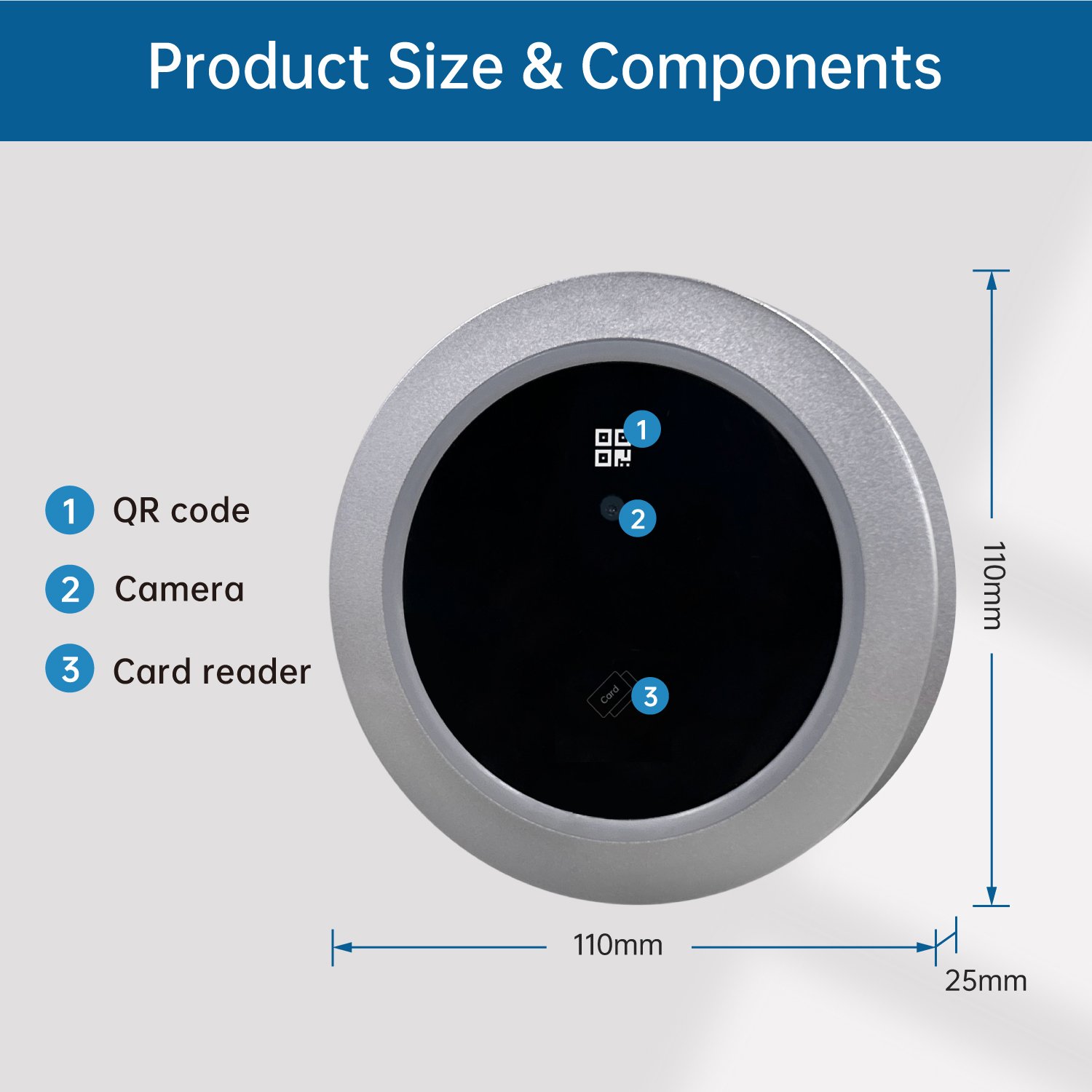 Trudian DC12v Time and Attendance Controller with QR Code IC Card Unlock Waterproof Biometric Access Control Product