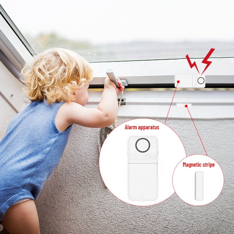 Wholesale low battery reminder 130db security alarma para puerta de casa door stop alarm system