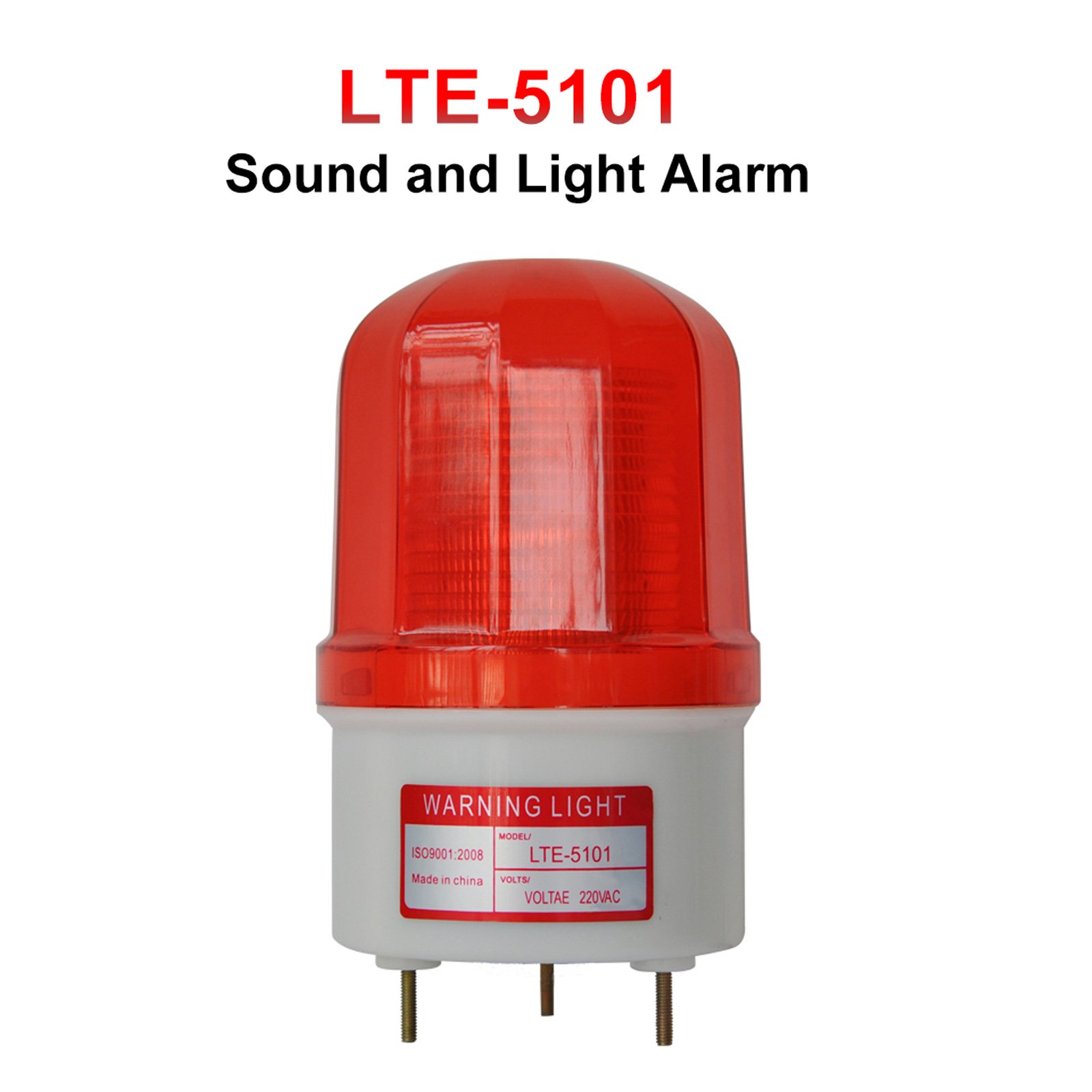 LTE-5101J LED Strobe Warning Light IP54 Magnetic Beacon for Car Truck Bus 90dB Sound Alert Emergency Flash Lights Alarm Systems