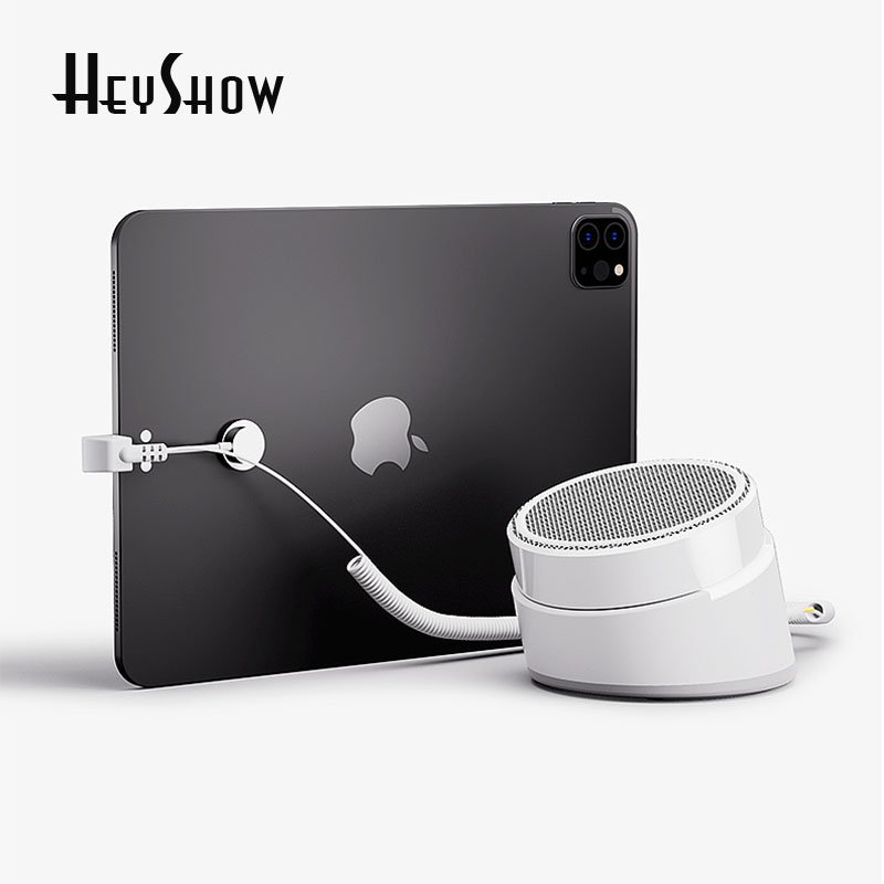 Universal Tablet Security Display Stand Alarm Holder Anti Theft System For Retail Shop With Android Apple Type C Charging Cable