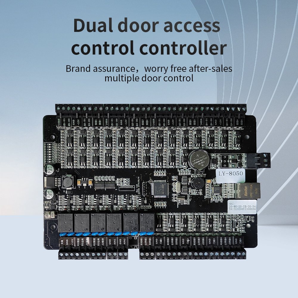 FFi DC04 four door access control controller network Wiegand 26/34 head reading car fire alarm