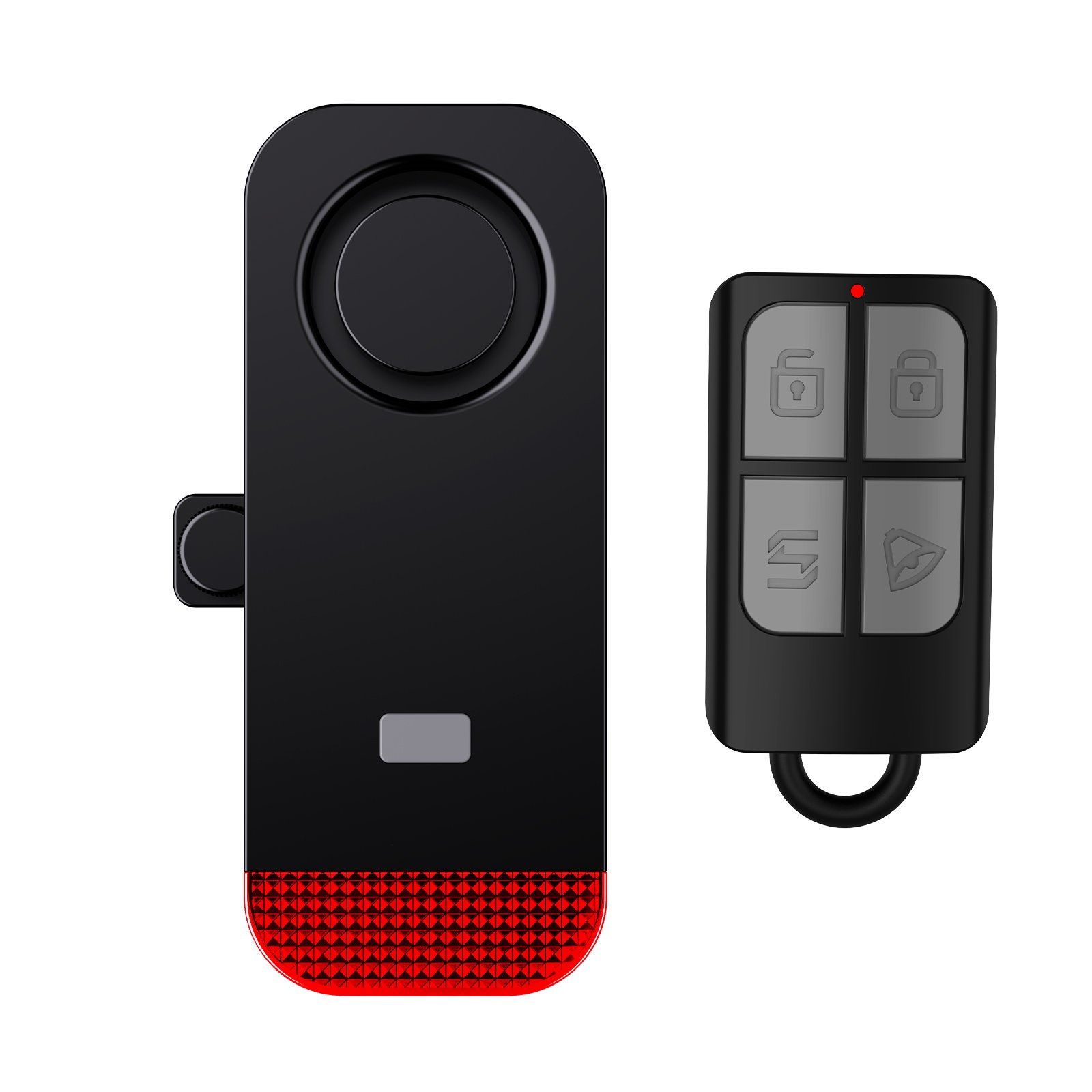 2023 TOP Wireless Anti theft Bike Alarm 120dB Vibration Motorcycle Bicycle Alarm Loud siren LED red light Remote control 300m